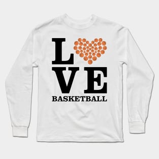 Love Basketball - Heart by Balls Long Sleeve T-Shirt